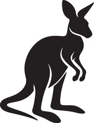 wallaby silhouette vector illustrationd