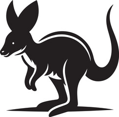 wallaby silhouette vector illustrationd