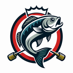 Fishing theme vector artwork  illustration svg