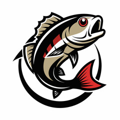 Fishing theme vector artwork  illustration svg