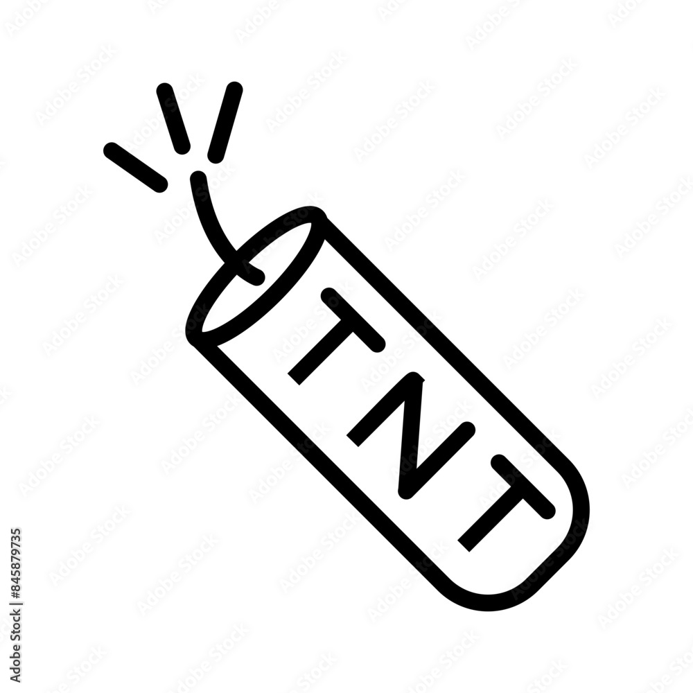 Poster tnt dynamite icon perfect for explosives and action themes