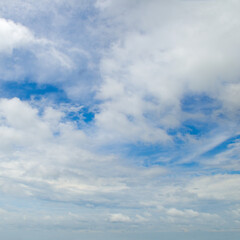 Fototapeta premium Blue sky and white clouds.