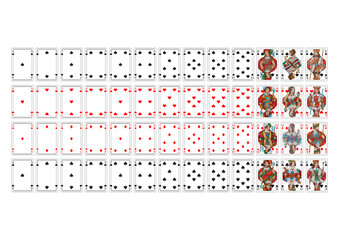 Poker Playing Cards - Berlin Pattern - Vector