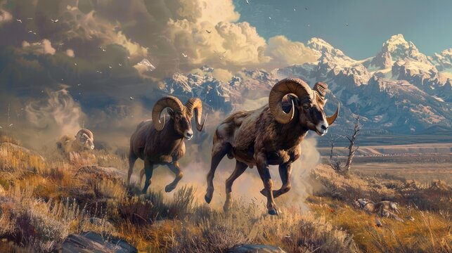 The Rut of Big Horn Rams
