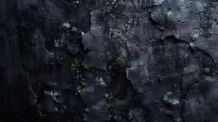Black texture background with copyspace for your design. AI Generated