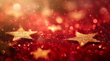 Gold Stars Abstract background christmas