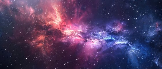 Obraz premium Galaxy backgrounds with starry skies and cosmic designs, perfect for advertising design, close up, vibrant, overlay, deep space backdrop