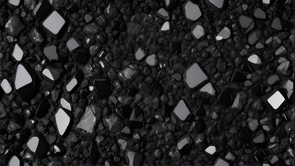 Polished black stone background