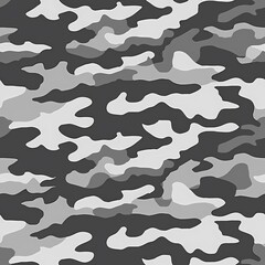 Simple Camouflage seamless pattern in Gray. Military camouflage. illustration formats 4096 x 4096
