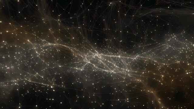 A zoomedout view of a blockchain network with vast and intricate webs of connections spanning continents and beyond.