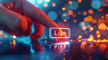 holographic like button