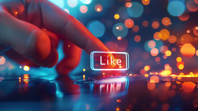 holographic like button