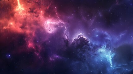 Abstract purple and blue galaxy background texture, sky and clouds pattern