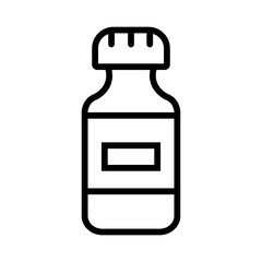 Cough Syrup Icon Perfect for Healthcare and Medicine Themes
