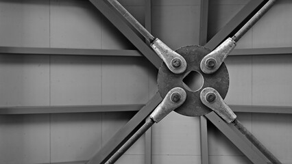 close up of a screwed joint