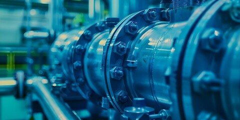 Fototapeta premium Using data analytics and machine learning to predict equipment maintenance schedules efficiently. Concept Equipment Maintenance, Data Analytics, Machine Learning, Predictive Modeling