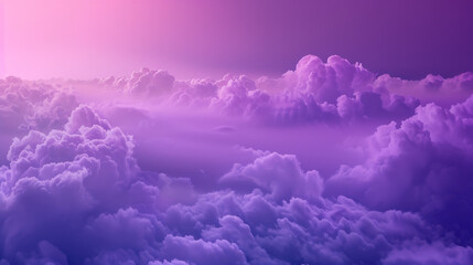 Ethereal pastel clouds float serenely, bathed in soft pink and purple hues, creating a dreamlike, tranquil atmosphere.