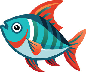 Fish Vector Illustration Icon