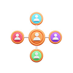 Marketing and Advertising 3d Illustration  Icon