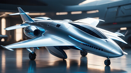 Fototapeta premium concept of futuristic jet