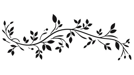 This elegant collection of hand-drawn botanical elements includes various types of leaves, flowers and plants in detailed