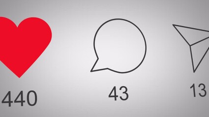 Likes, comments and shares, symbolizing engagement on social media platforms