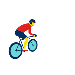 Fototapeta premium cyclist participating in a time trial, focusing on speed and endurance to achieve the best time