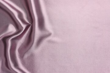 Texture of beautiful silk fabric as background, closeup