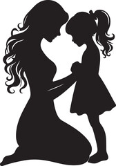 Mom and baby silhouettes, Mother and baby silhouette, Mother baby silhouette, Mom and baby 