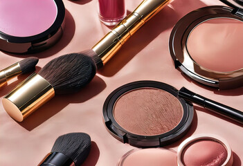 cosmetics and beauty products, fashion and beauty industry, poster design for cosmetics advertising