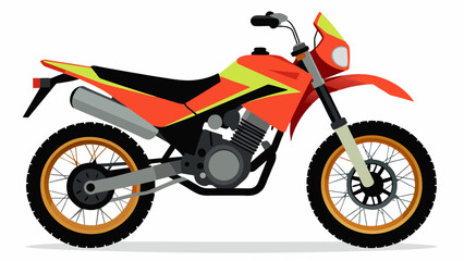 motorcycle on white background