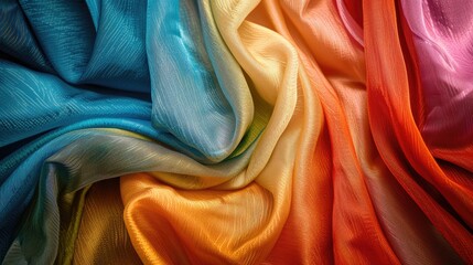 Texture of artificial fabric with multiple colors