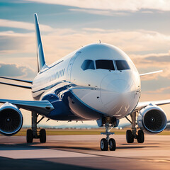 Fototapeta premium airplane at the airport