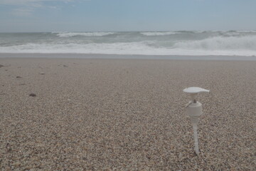 basura plastico playa arena orilla 