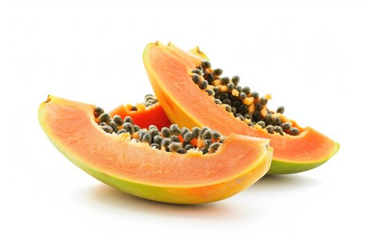 Two papanas placed on a clean and flat surface, suitable for food presentation or decoration