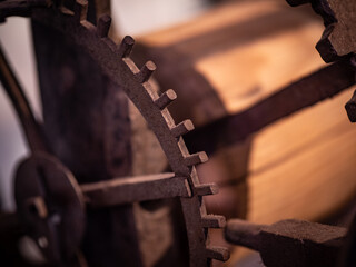 Ancient  clockwork  mechanism and gears