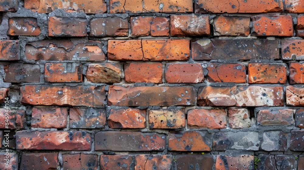 Wall mural Texture of a weathered brick wall