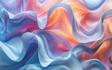 Obraz premium Abstract Colorful Wave Pattern Background