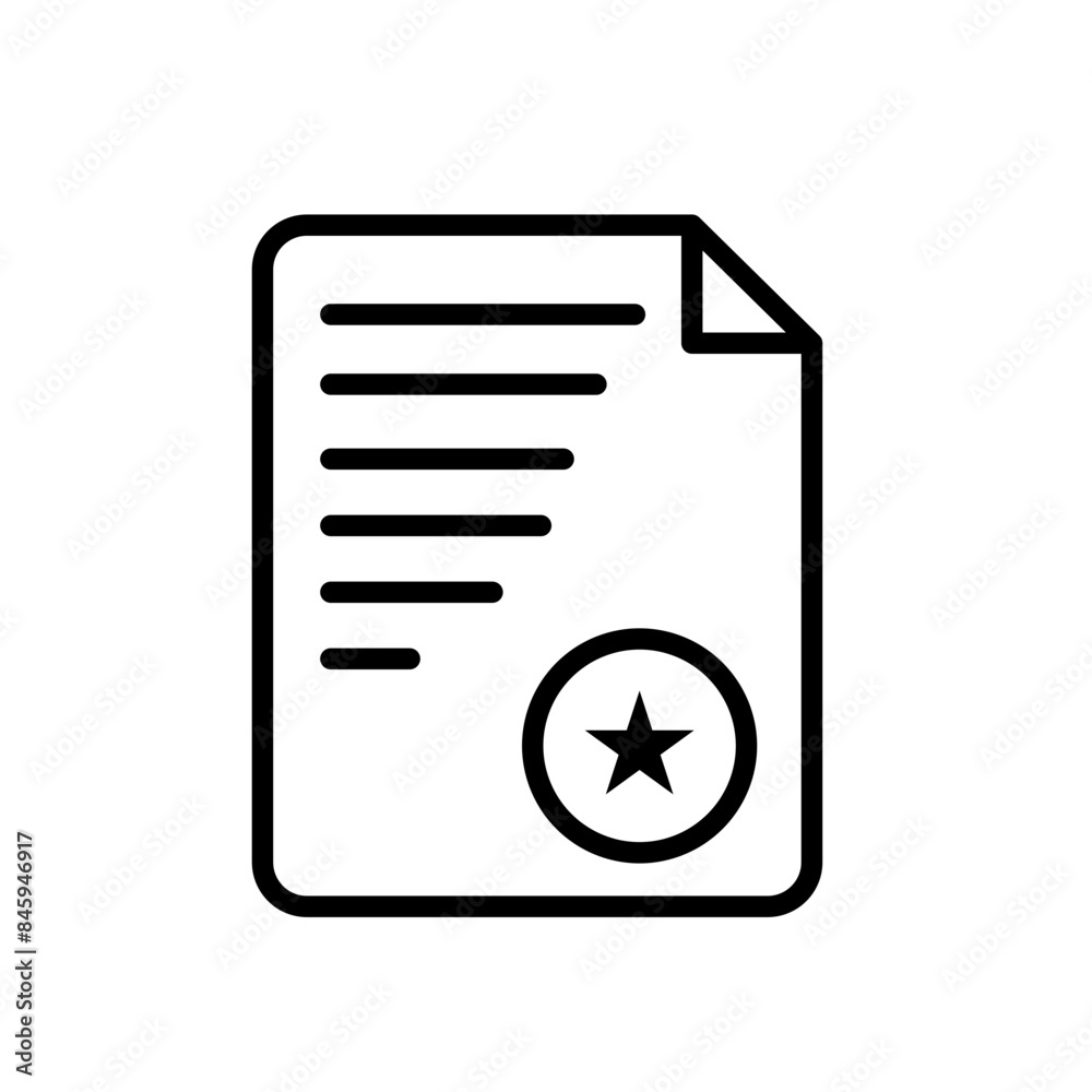 Poster assessment icon perfect for evaluation and testing themes