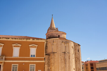 Roofs and buildings in old city of Zadar Croatia.