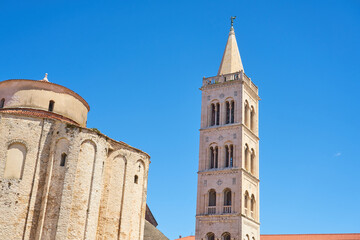 Roofs and buildings in old city of Zadar Croatia.