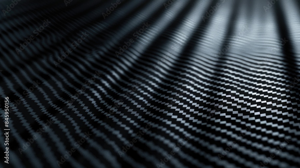 Poster Close-up view of a black and white checkered cloth with a textured pattern