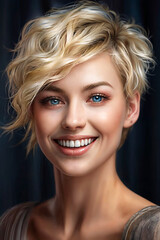 Fototapeta premium A Tapestry of Emotions: Young Woman's Expressive Journey