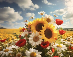 sunflowers in the field