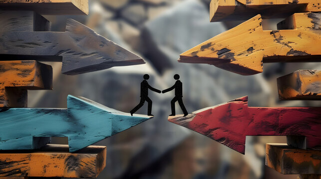 Conflict resolution process, using effective communication and mediation techniques to reach a mutual agreement and seal a deal.