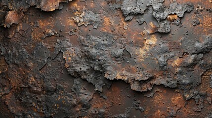 Fototapeta premium The background of the corroded metal