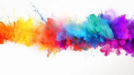 Fototapeta premium Vibrant Holi Celebration Background Generative AI