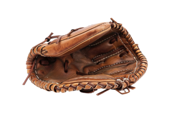 Professional Baseball Glove for Catchers Isolated on Transparent Background