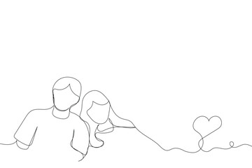 Sketch love concept minimal couple in love drawing line art couple lovely drawn together line love concept with white ioslated background. Abstract,vector,illustration.