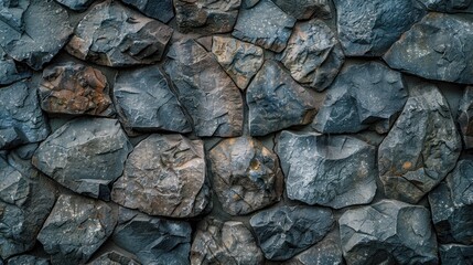 Fototapeta premium Texture background of rugged rock wall with grunge style
